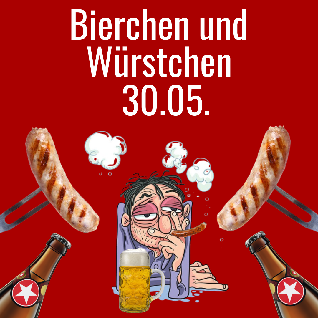 Bierchen und Würstchen