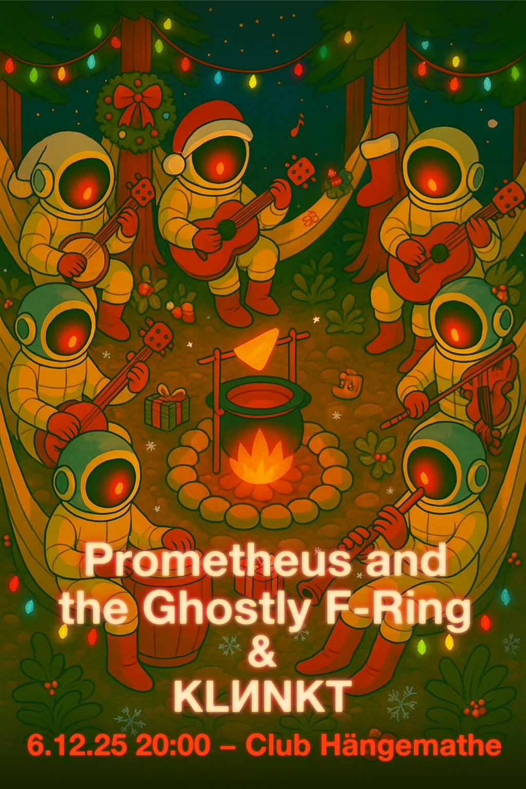 Weihnachtskonzert mit KLИNKT und Prometheus and the Ghostly F-Ring